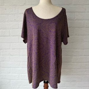 ✨NWT✨ LuLaRoe Purple and Gold Classic T 3XL